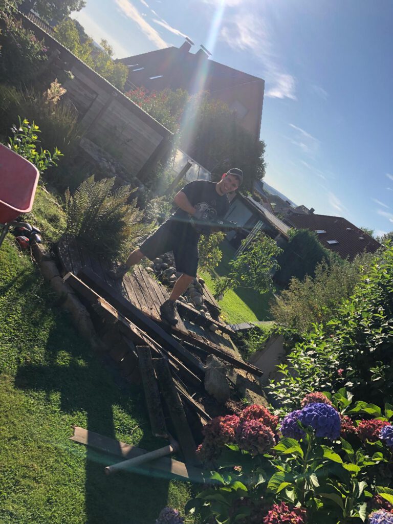 Samuel Jäger bei der Arbeit