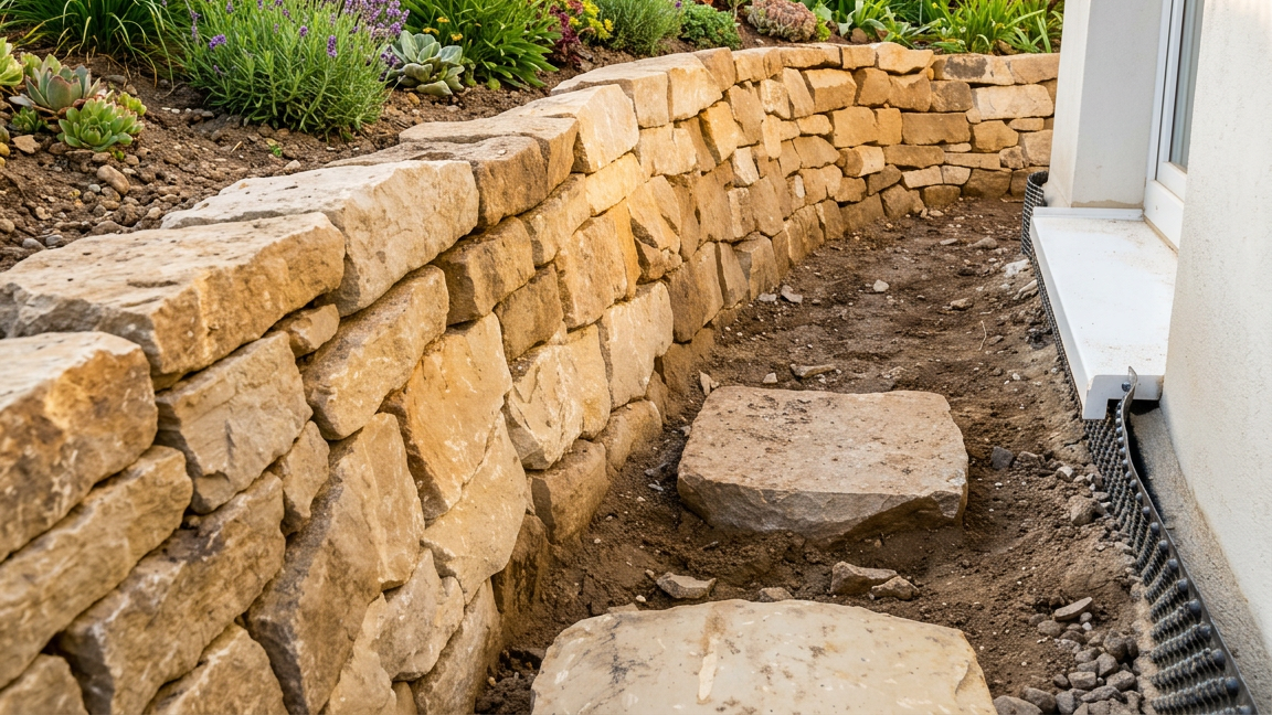 Sandstein-Projekt Gartengestaltung Jäger Gärten